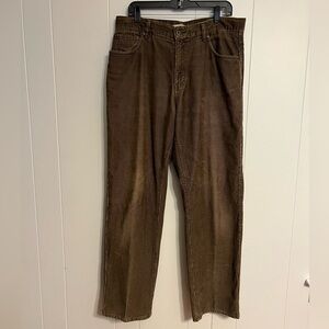 L.L. Bean corduroy pants‎ size 35W 34ins natural fit